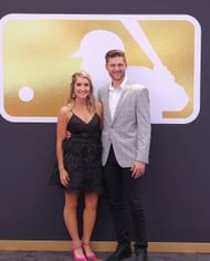 Trea Turner with his wife